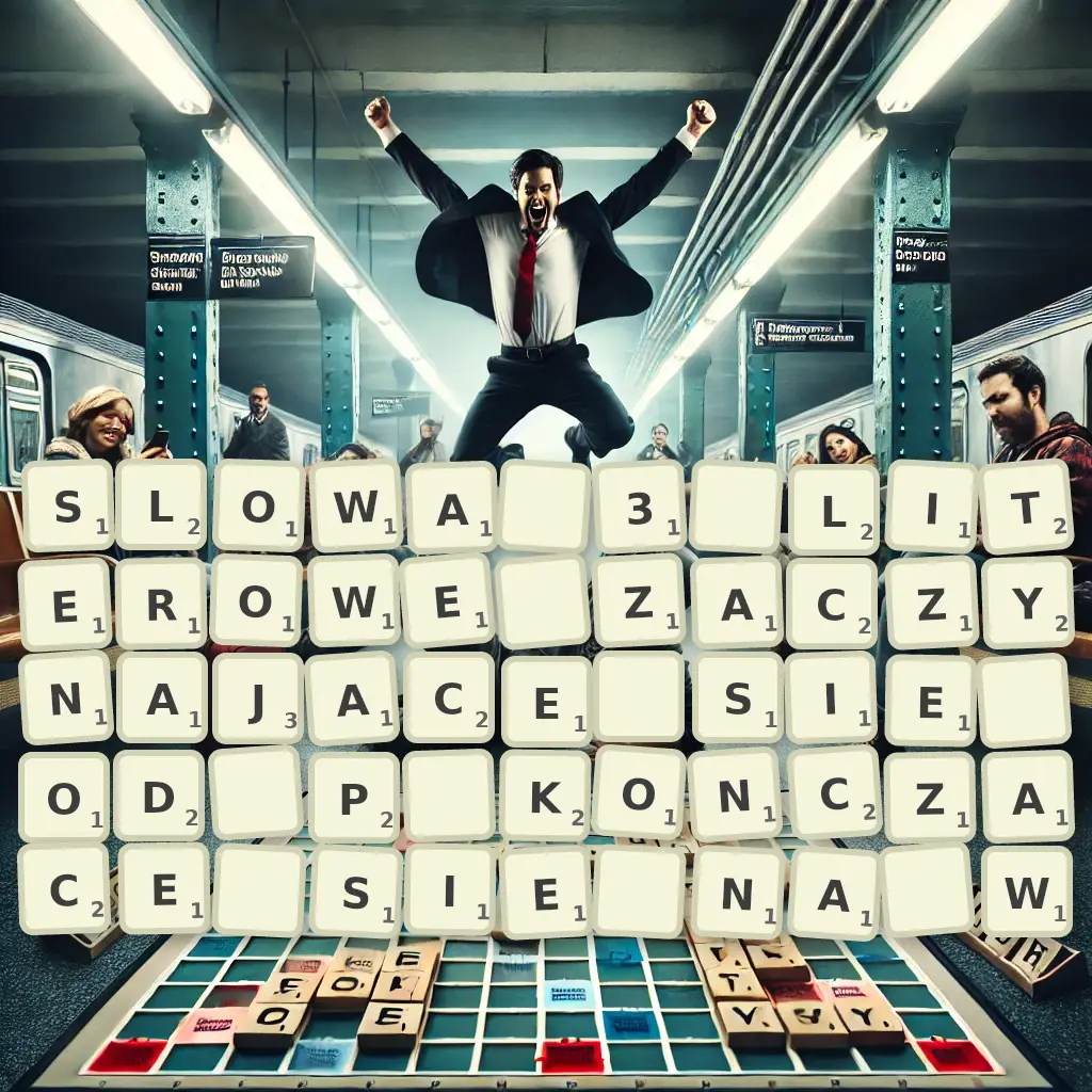 Słowa 3-literowe, zaczynające się od P, kończące się na W