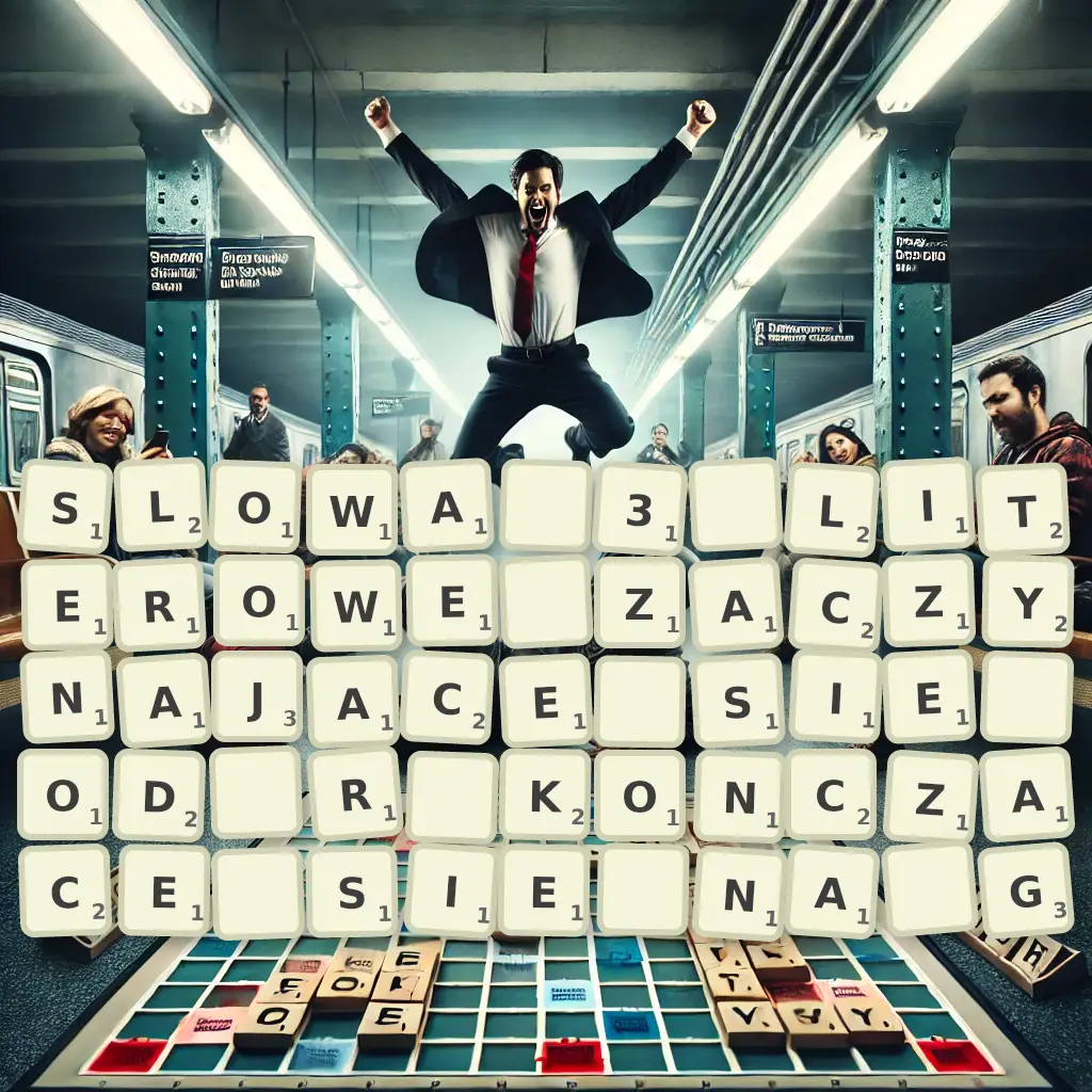 Słowa 3-literowe, zaczynające się od R, kończące się na G