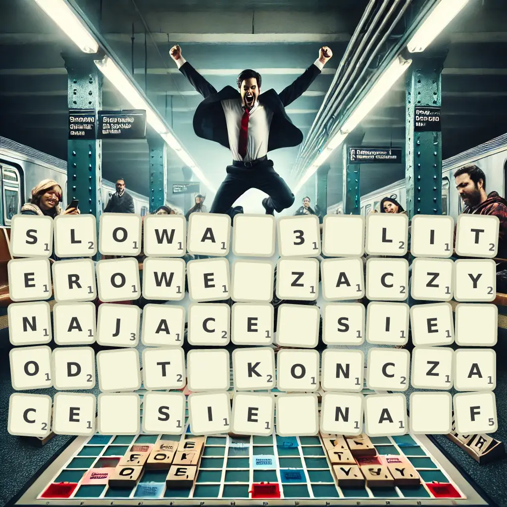 Słowa 3-literowe, zaczynające się od T, kończące się na F