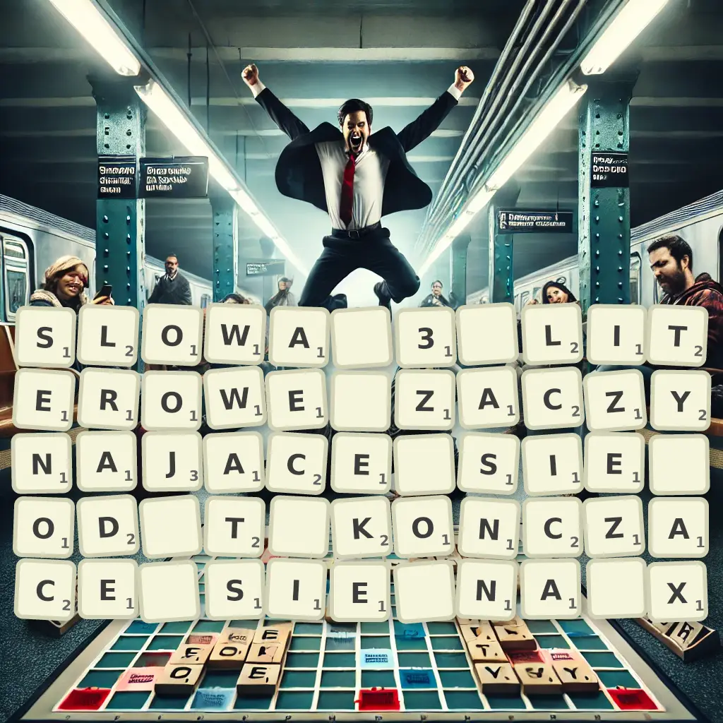 Słowa 3-literowe, zaczynające się od T, kończące się na X