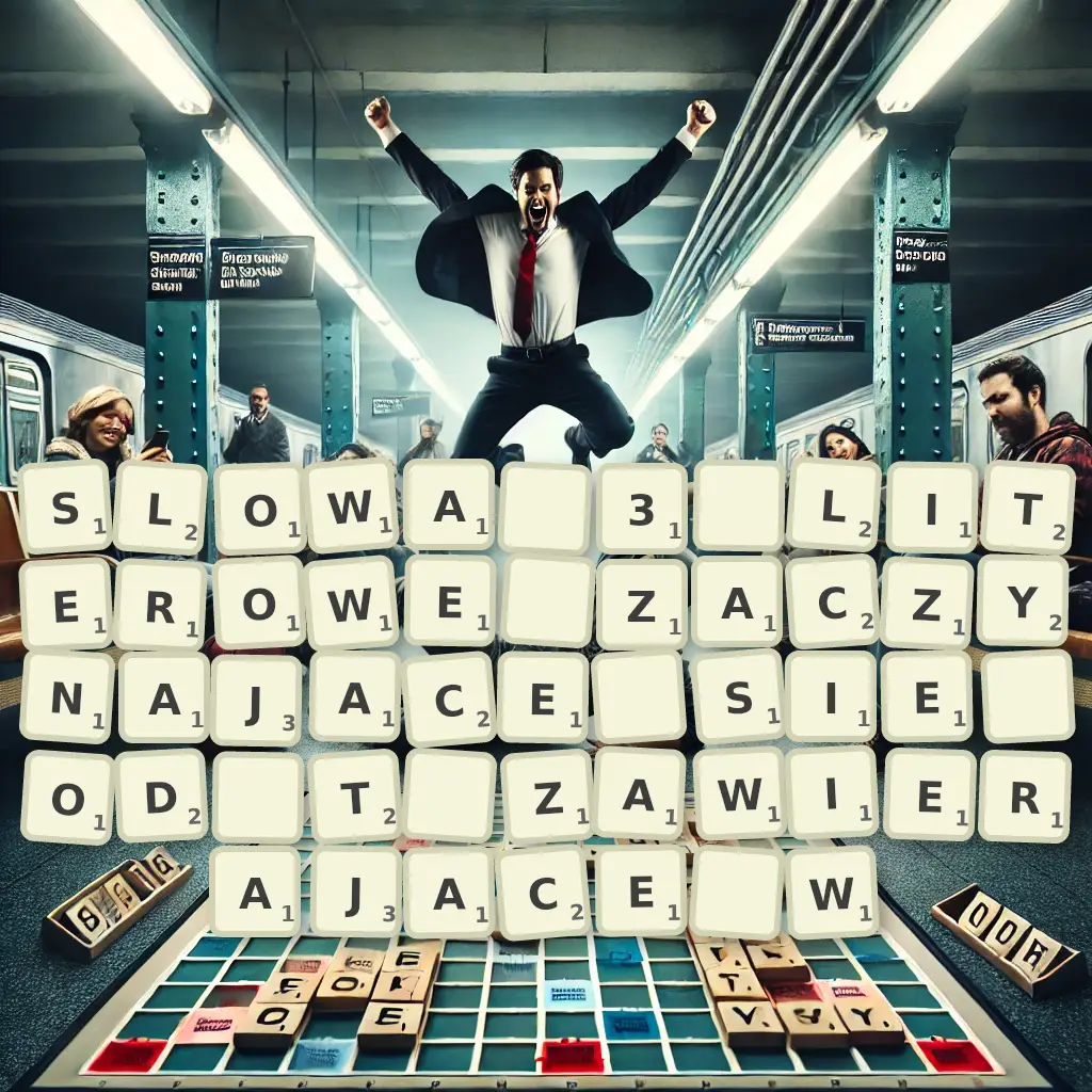Słowa 3-literowe, zaczynające się od T, zawierające W
