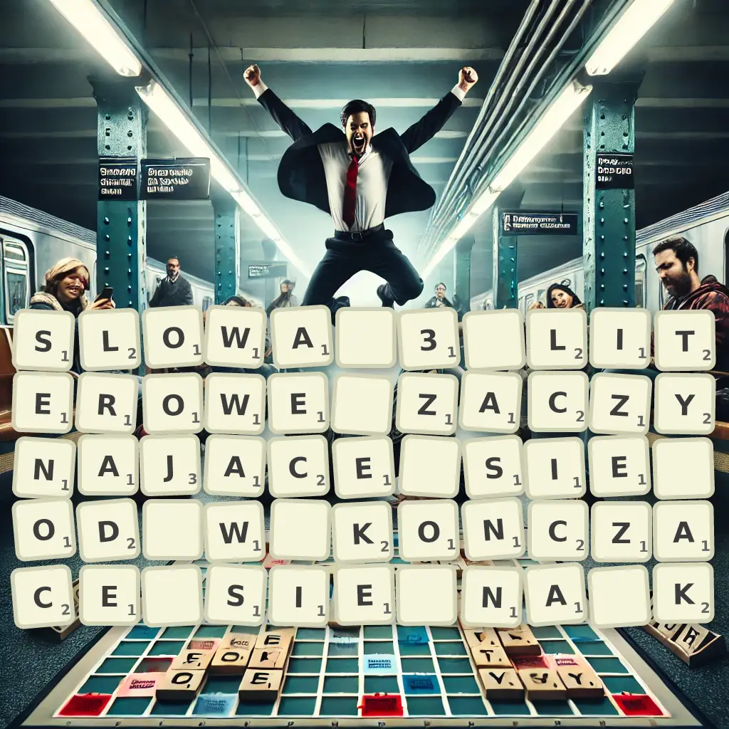 Słowa 3-literowe, zaczynające się od W, kończące się na K