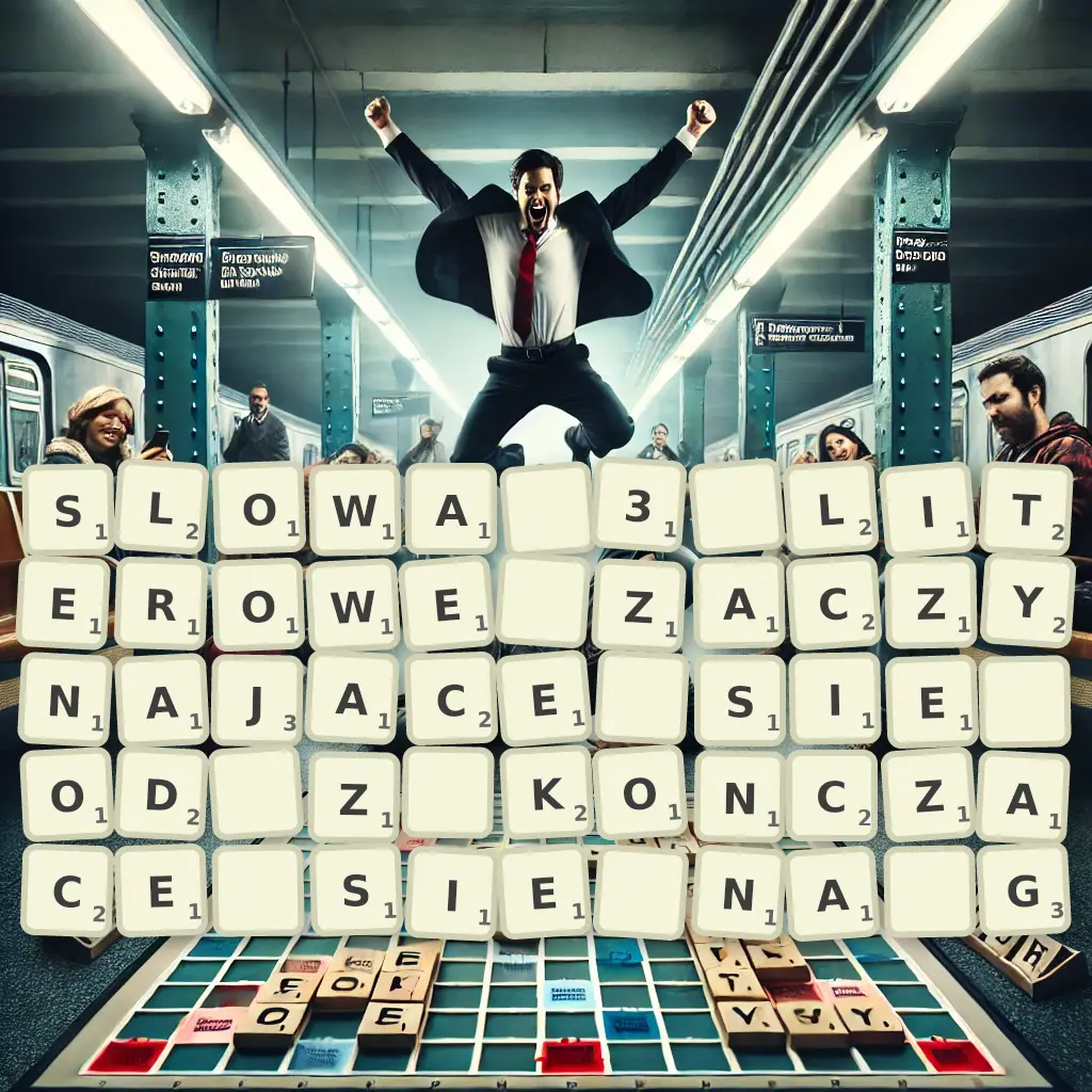 Słowa 3-literowe, zaczynające się od Z, kończące się na G