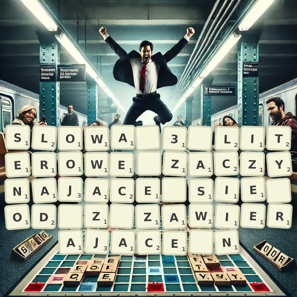 Słowa 3-literowe, zaczynające się od Ż, zawierające N