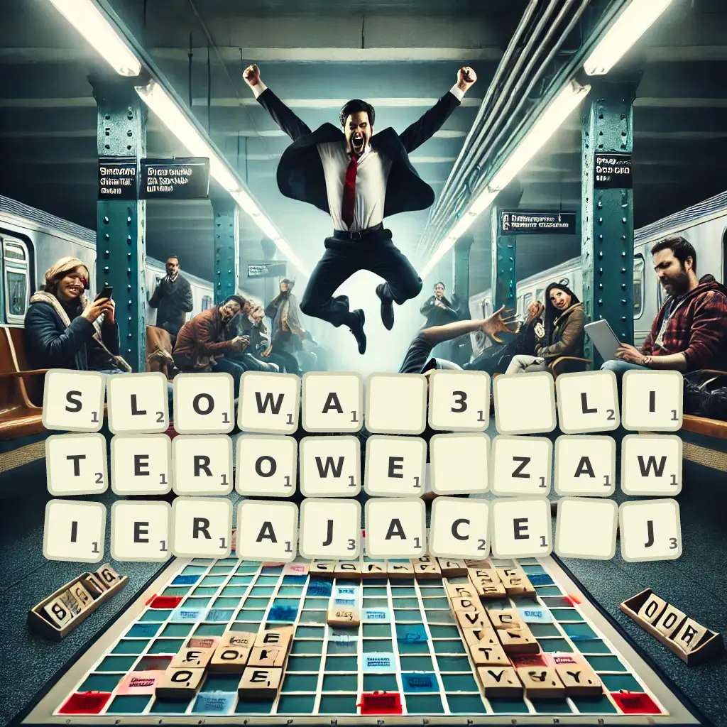 Słowa 3-literowe, zawierające J