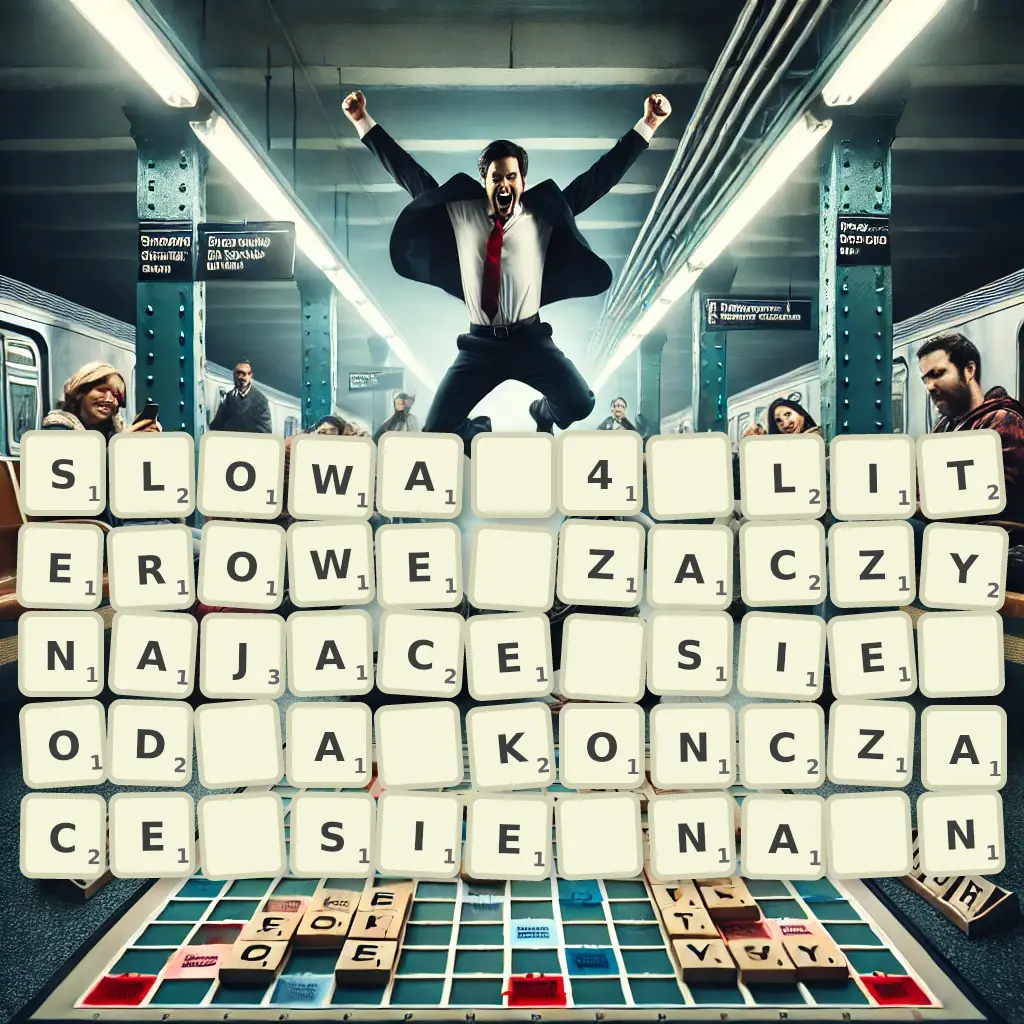 Słowa 4-literowe, zaczynające się od A, kończące się na N