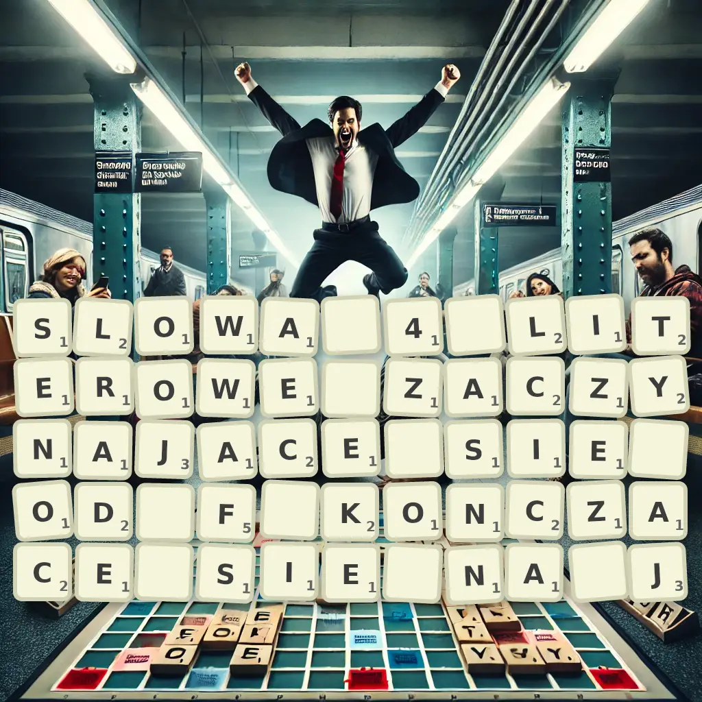 Słowa 4-literowe, zaczynające się od F, kończące się na J