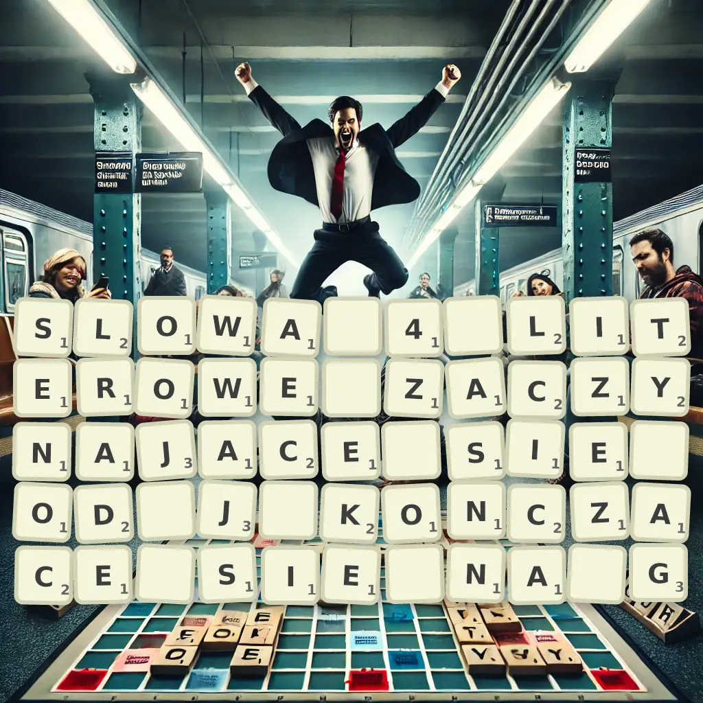 Słowa 4-literowe, zaczynające się od J, kończące się na G