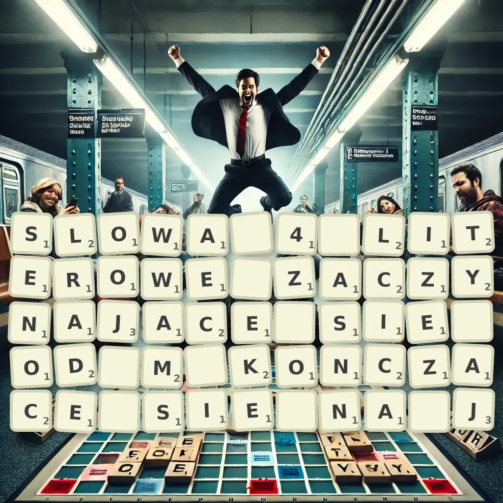 Słowa 4-literowe, zaczynające się od M, kończące się na J