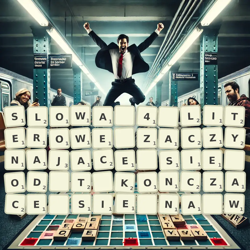 Słowa 4-literowe, zaczynające się od T, kończące się na W