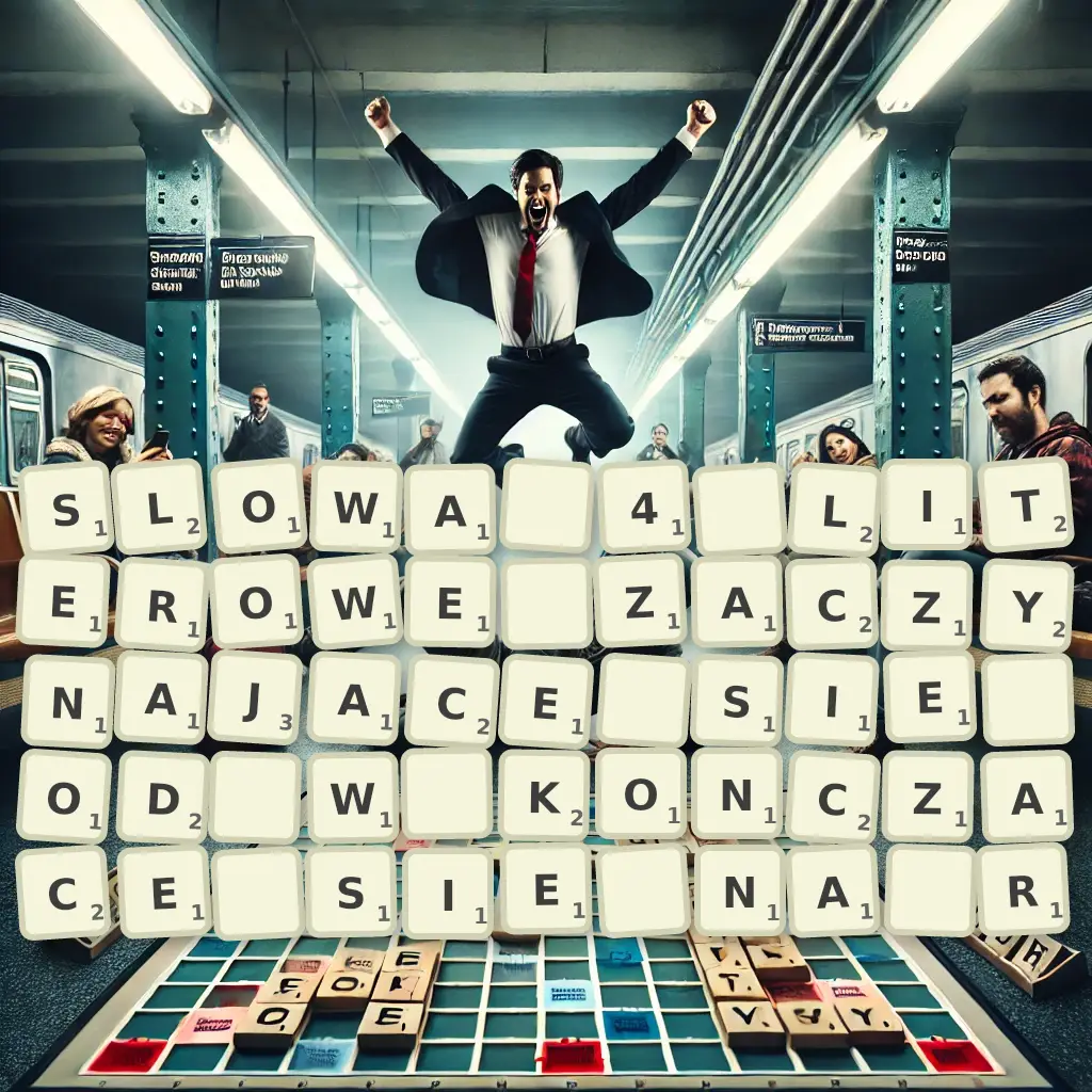 Słowa 4-literowe, zaczynające się od W, kończące się na R