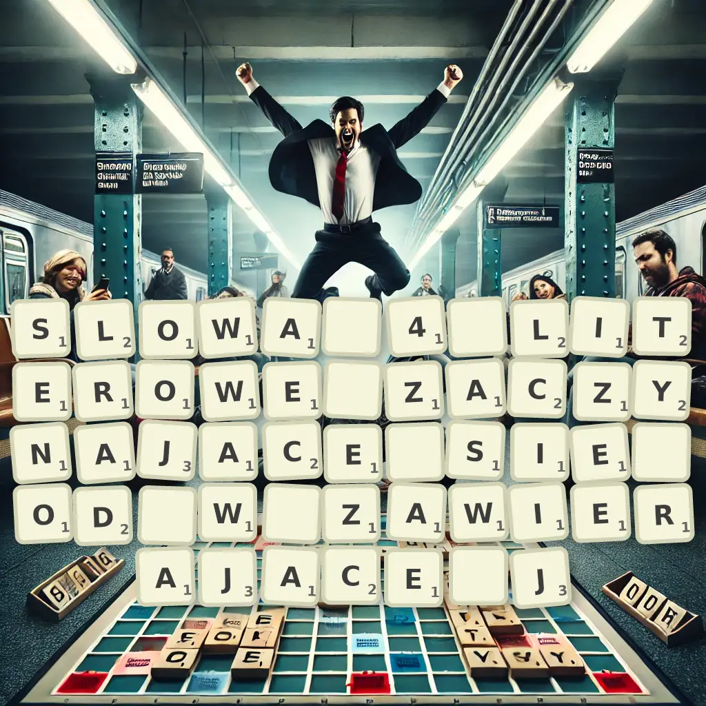 Słowa 4-literowe, zaczynające się od W, zawierające J