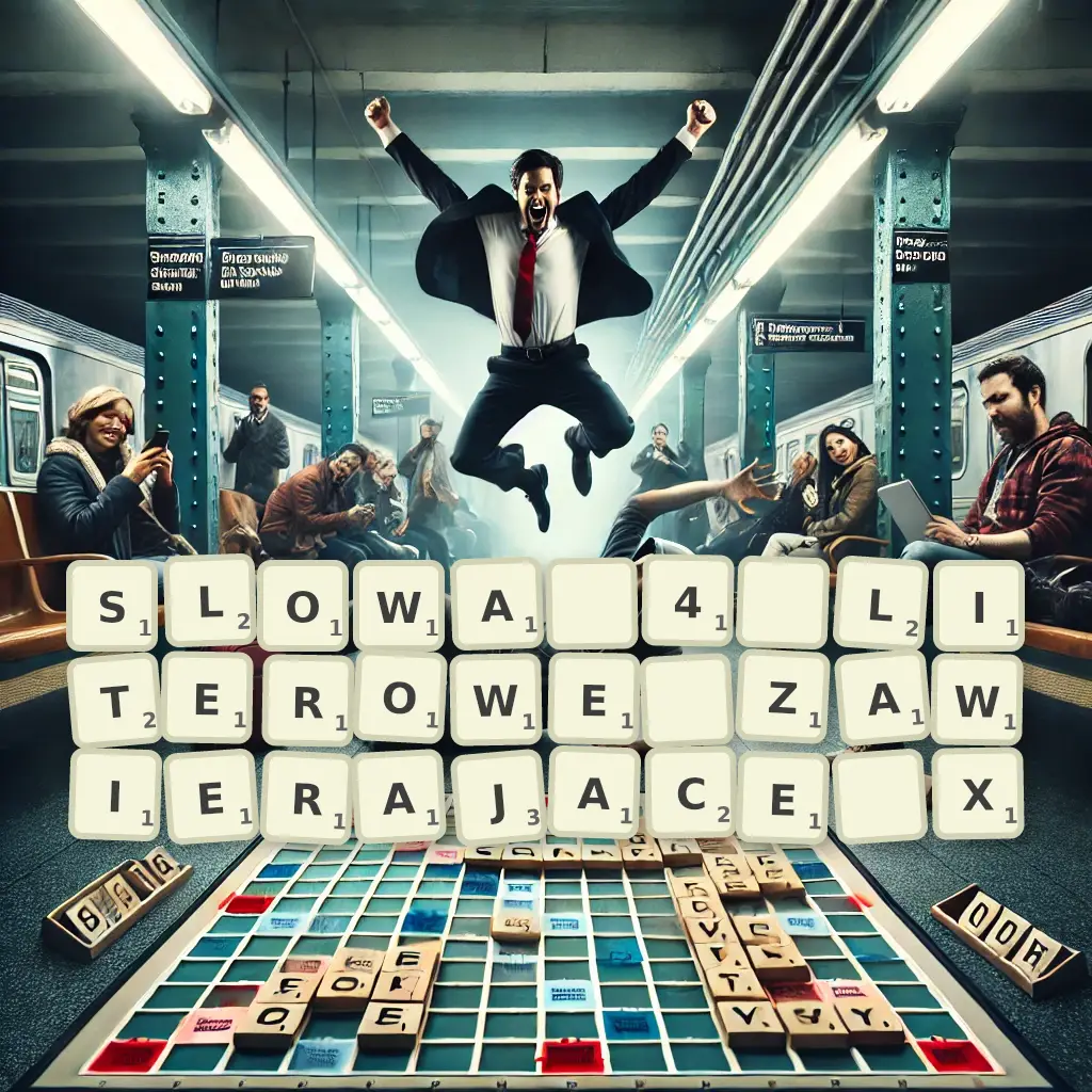 Słowa 4-literowe, zawierające X