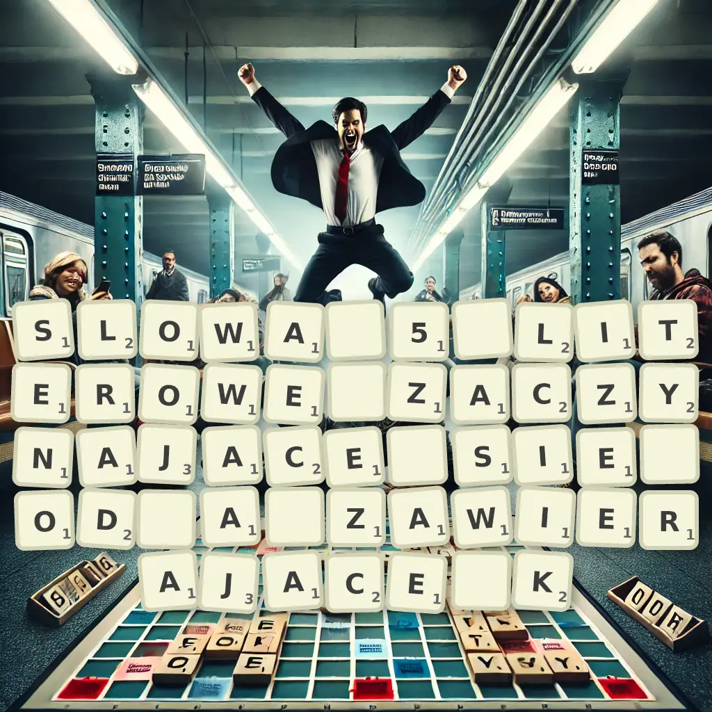 Słowa 5-literowe, zaczynające się od Ą, zawierające K