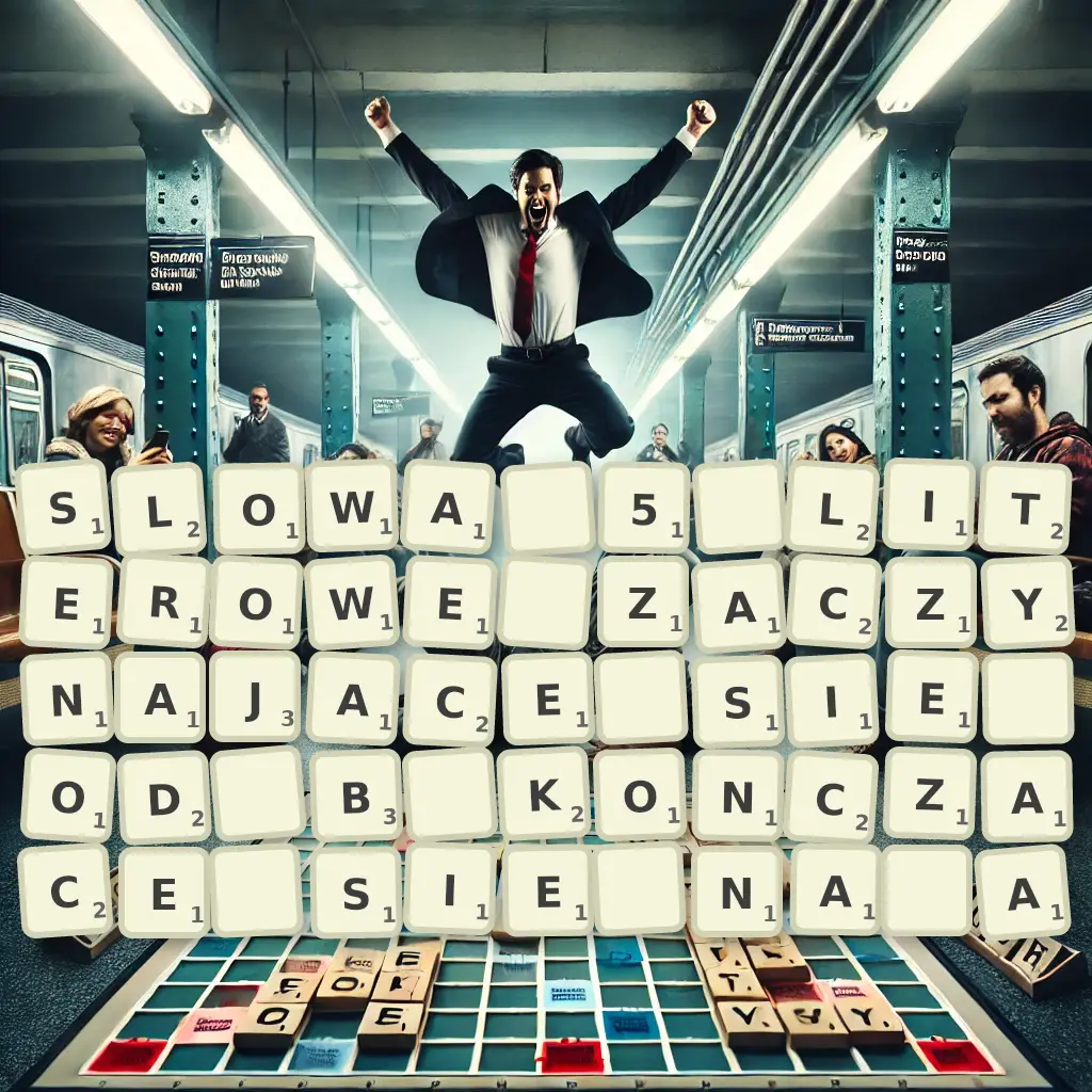 Słowa 5-literowe, zaczynające się od B, kończące się na Ą