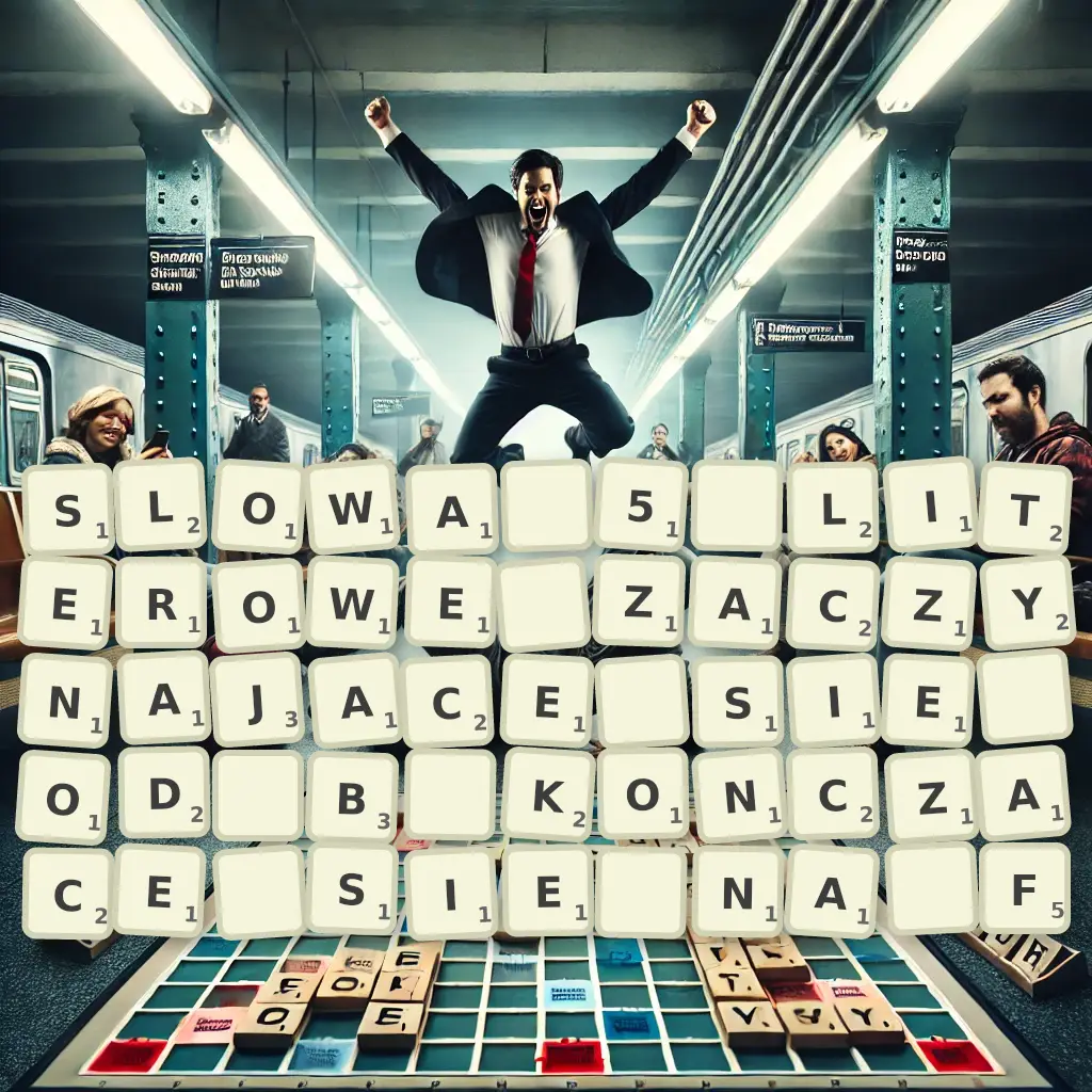 Słowa 5-literowe, zaczynające się od B, kończące się na F