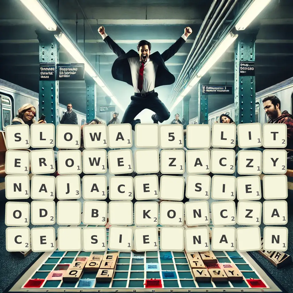 Słowa 5-literowe, zaczynające się od B, kończące się na N