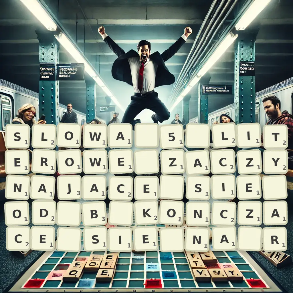 Słowa 5-literowe, zaczynające się od B, kończące się na R