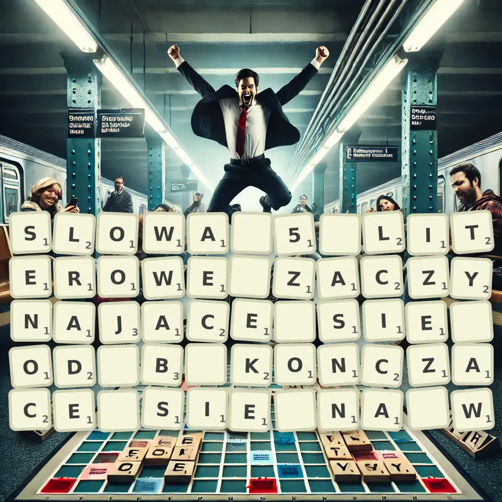 Słowa 5-literowe, zaczynające się od B, kończące się na W