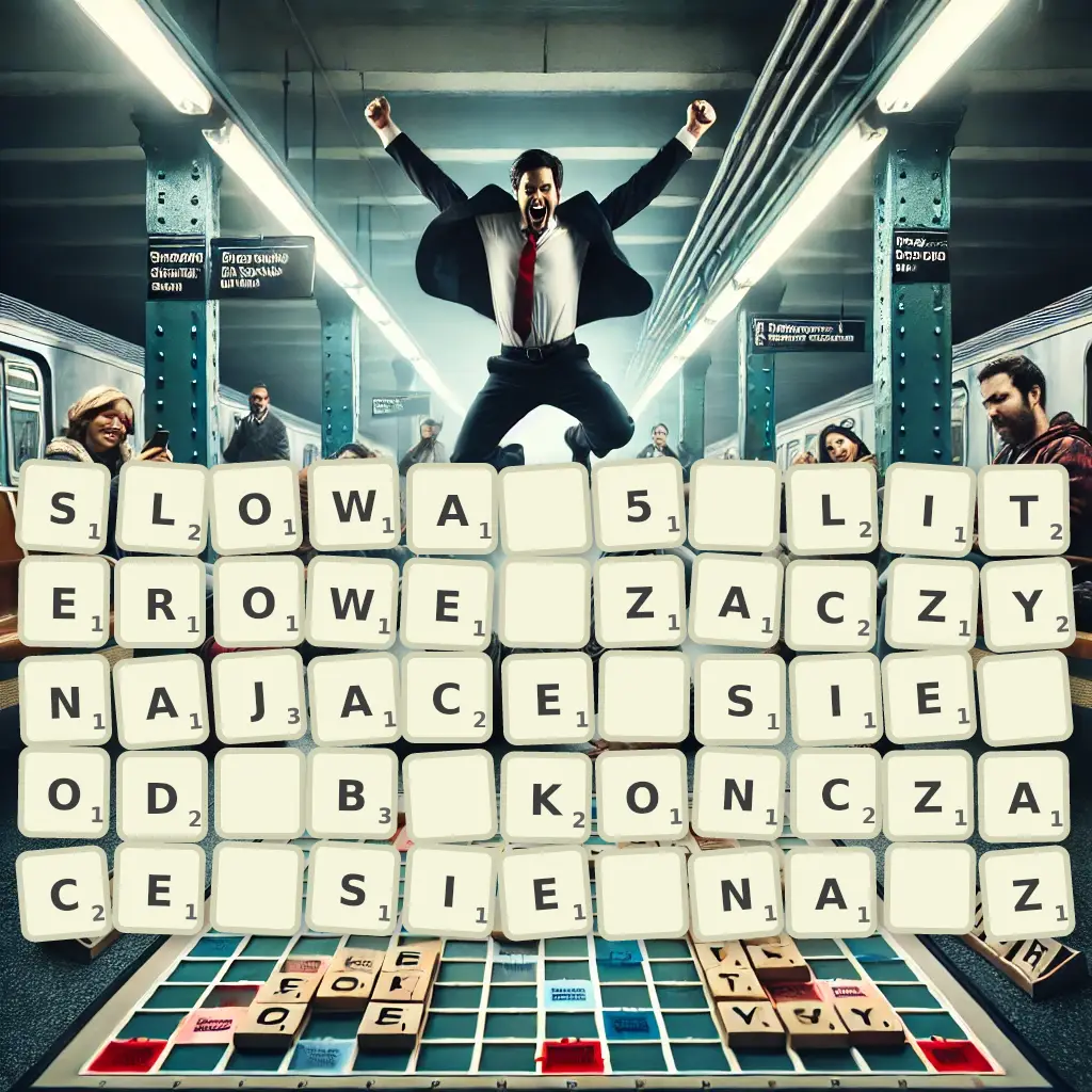 Słowa 5-literowe, zaczynające się od B, kończące się na Ż