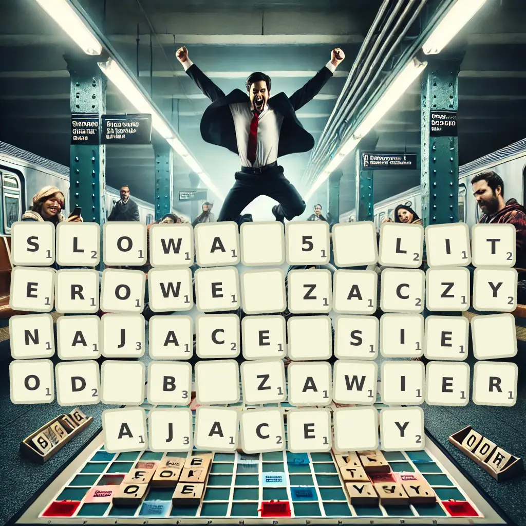 Słowa 5-literowe, zaczynające się od B, zawierające Y