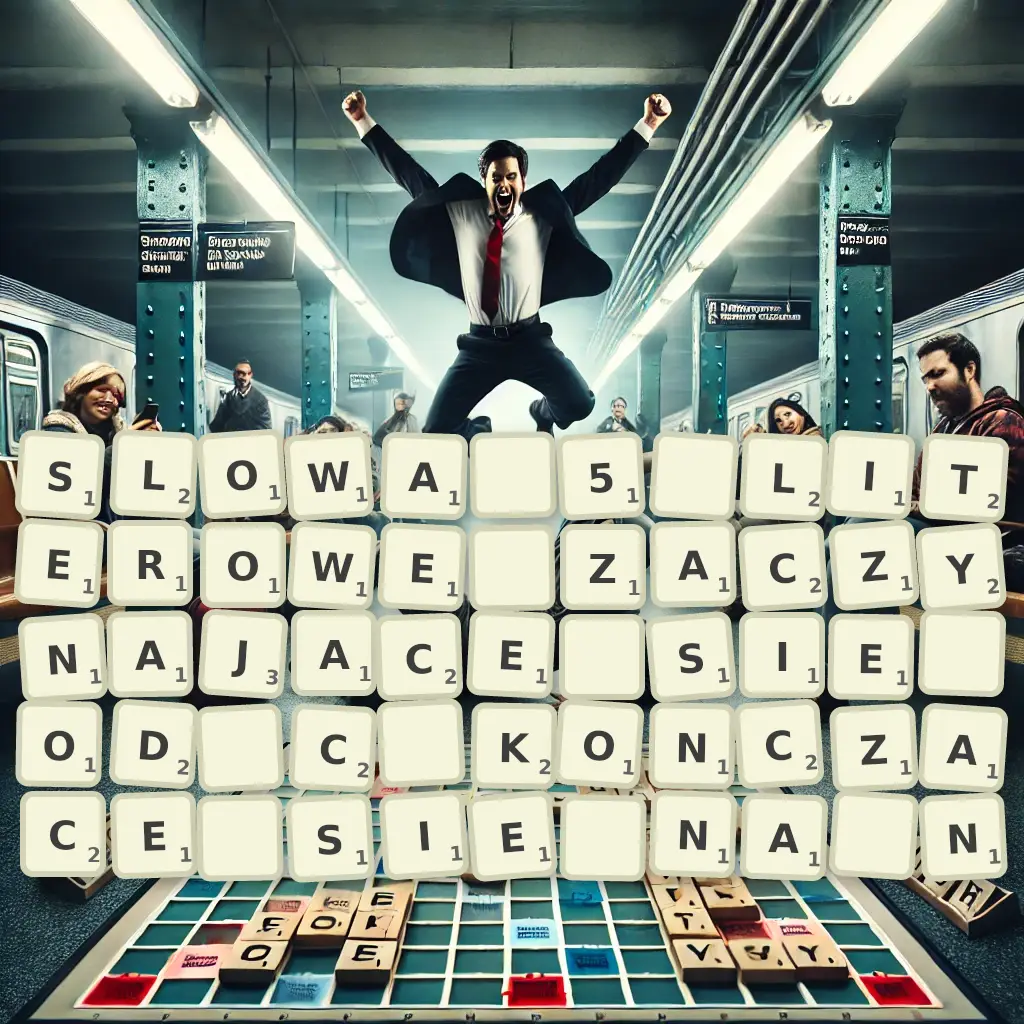 Słowa 5-literowe, zaczynające się od Ć, kończące się na Ń