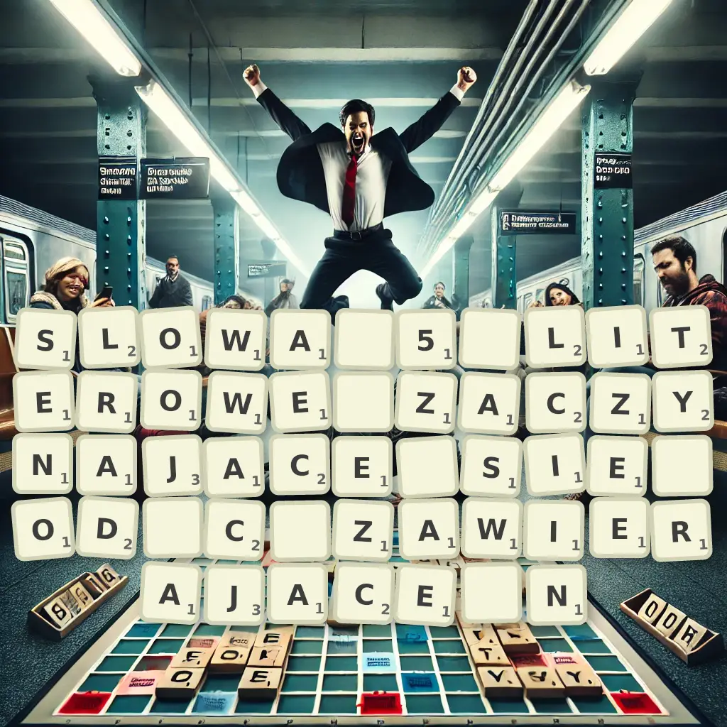 Słowa 5-literowe, zaczynające się od Ć, zawierające Ń