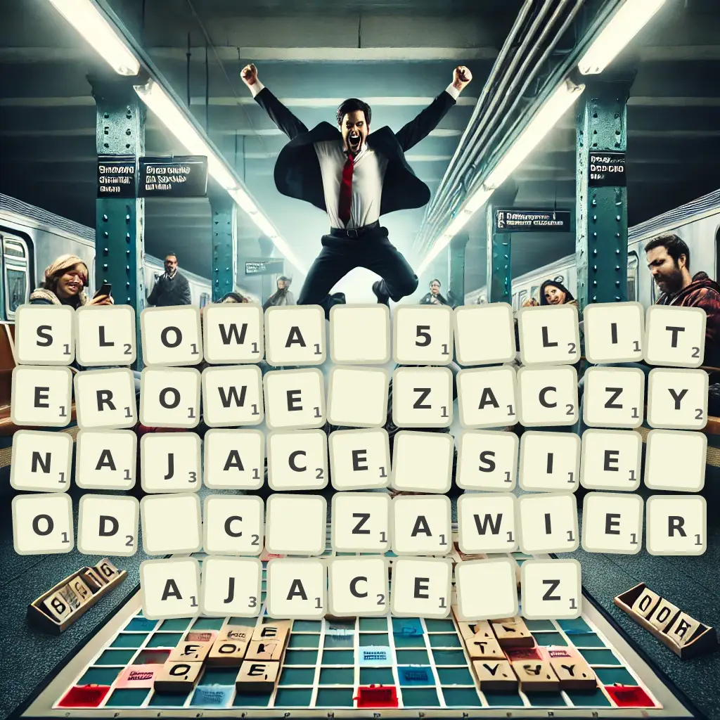 Słowa 5-literowe, zaczynające się od Ć, zawierające Z