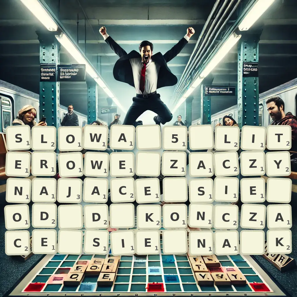 Słowa 5-literowe, zaczynające się od D, kończące się na K