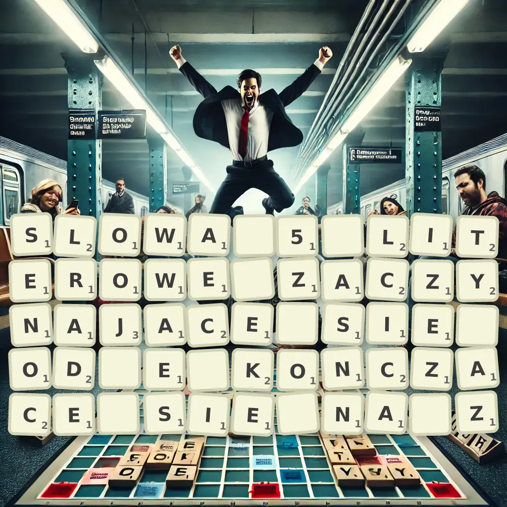 Słowa 5-literowe, zaczynające się od E, kończące się na Z