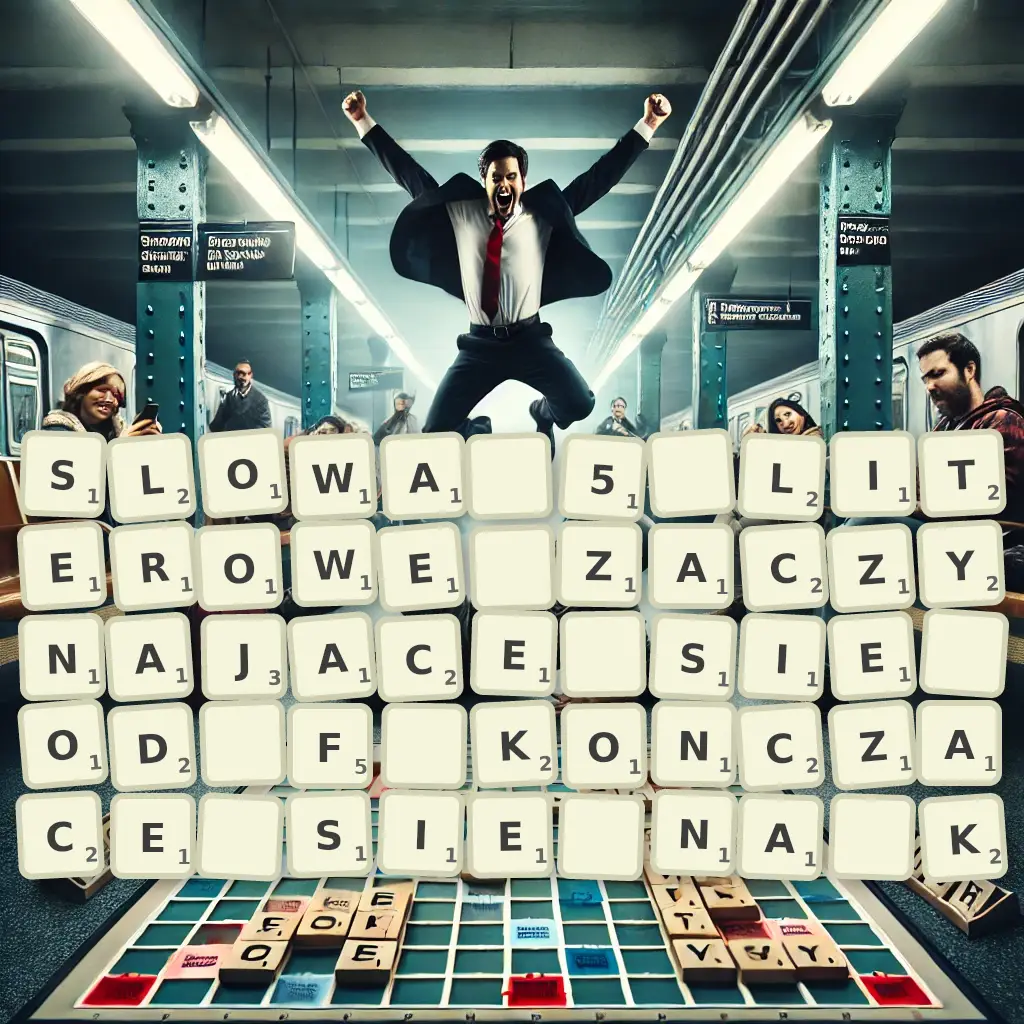 Słowa 5-literowe, zaczynające się od F, kończące się na K