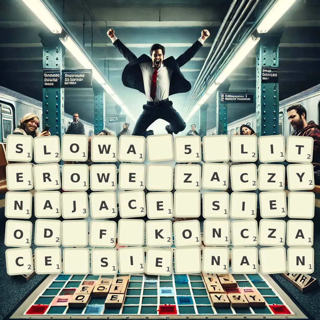 Słowa 5-literowe, zaczynające się od F, kończące się na Ń