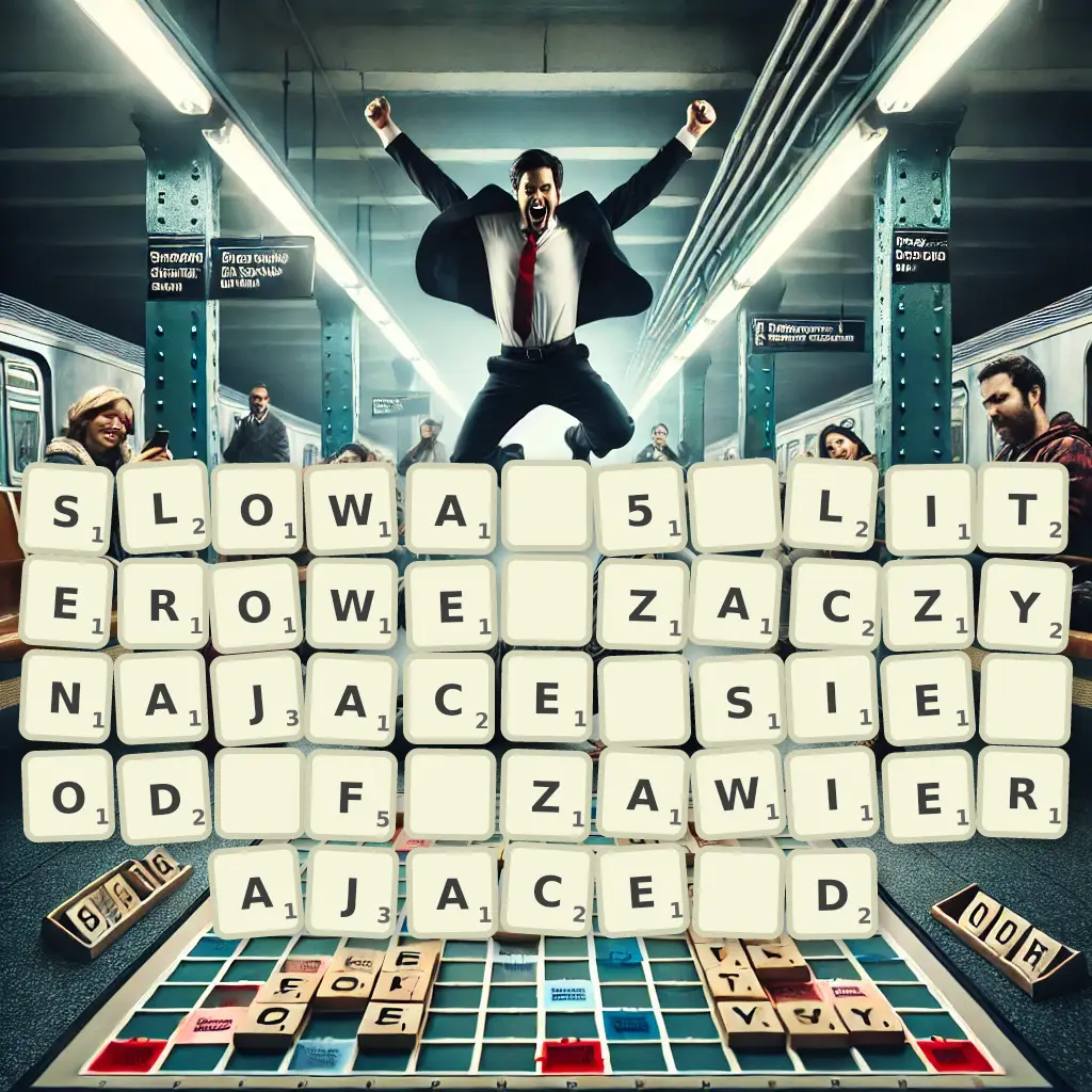 Słowa 5-literowe, zaczynające się od F, zawierające D