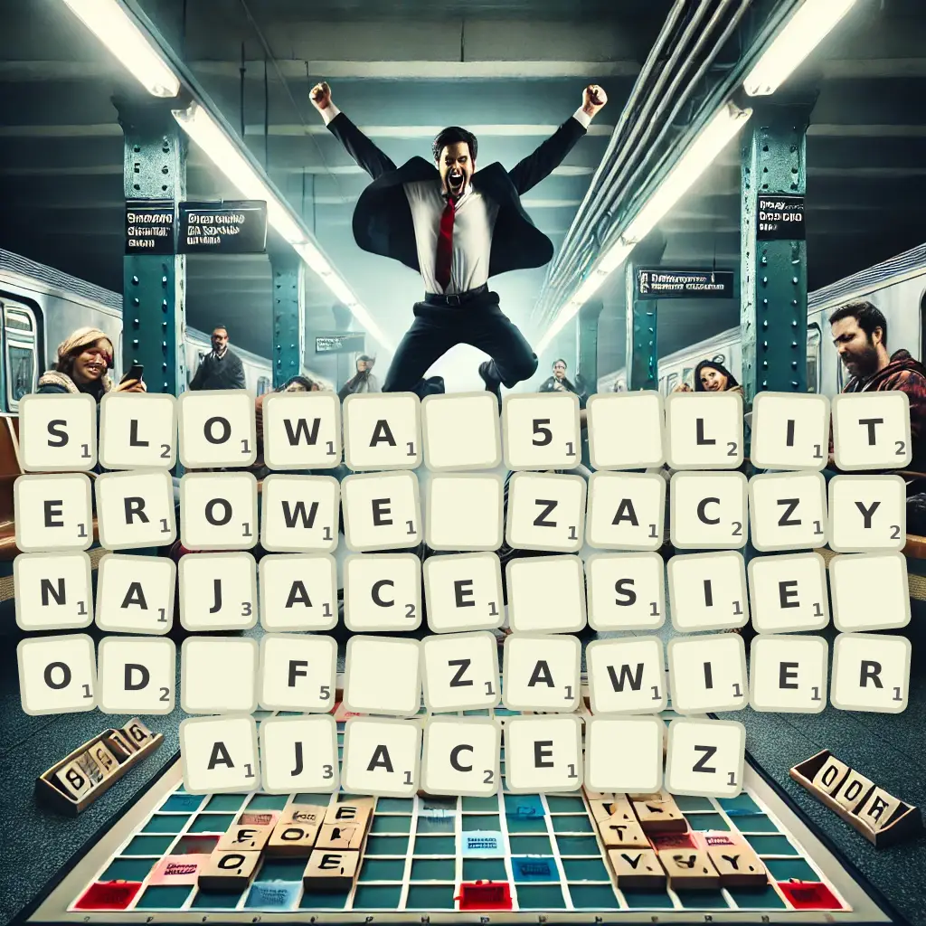 Słowa 5-literowe, zaczynające się od F, zawierające Z