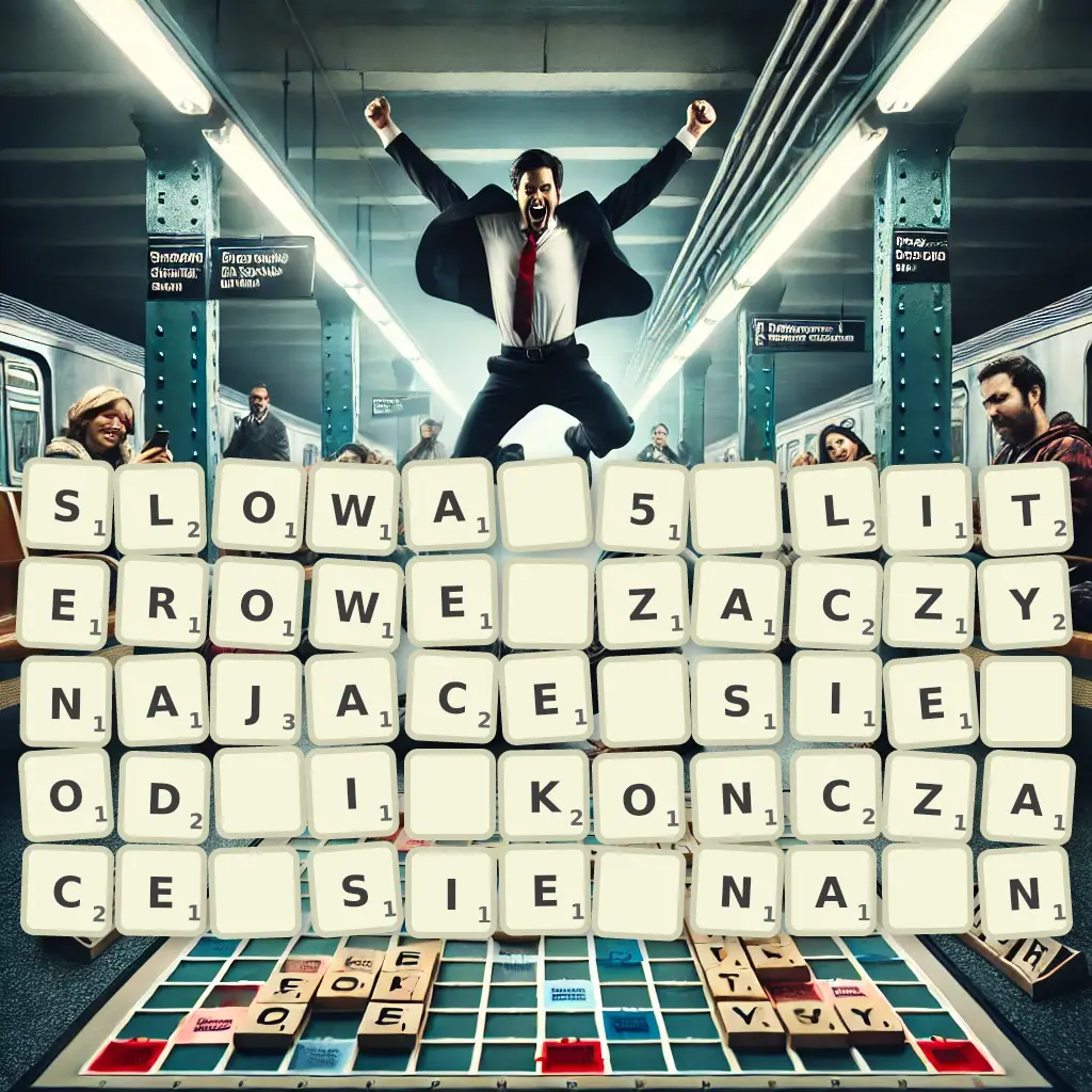 Słowa 5-literowe, zaczynające się od I, kończące się na Ń
