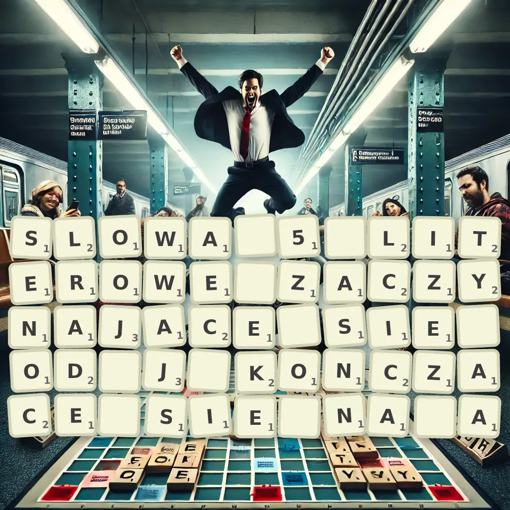Słowa 5-literowe, zaczynające się od J, kończące się na Ą