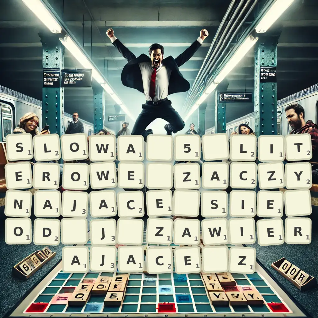 Słowa 5-literowe, zaczynające się od J, zawierające Ź
