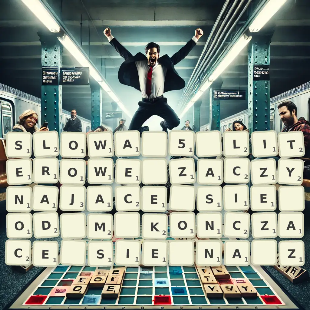 Słowa 5-literowe, zaczynające się od M, kończące się na Ż