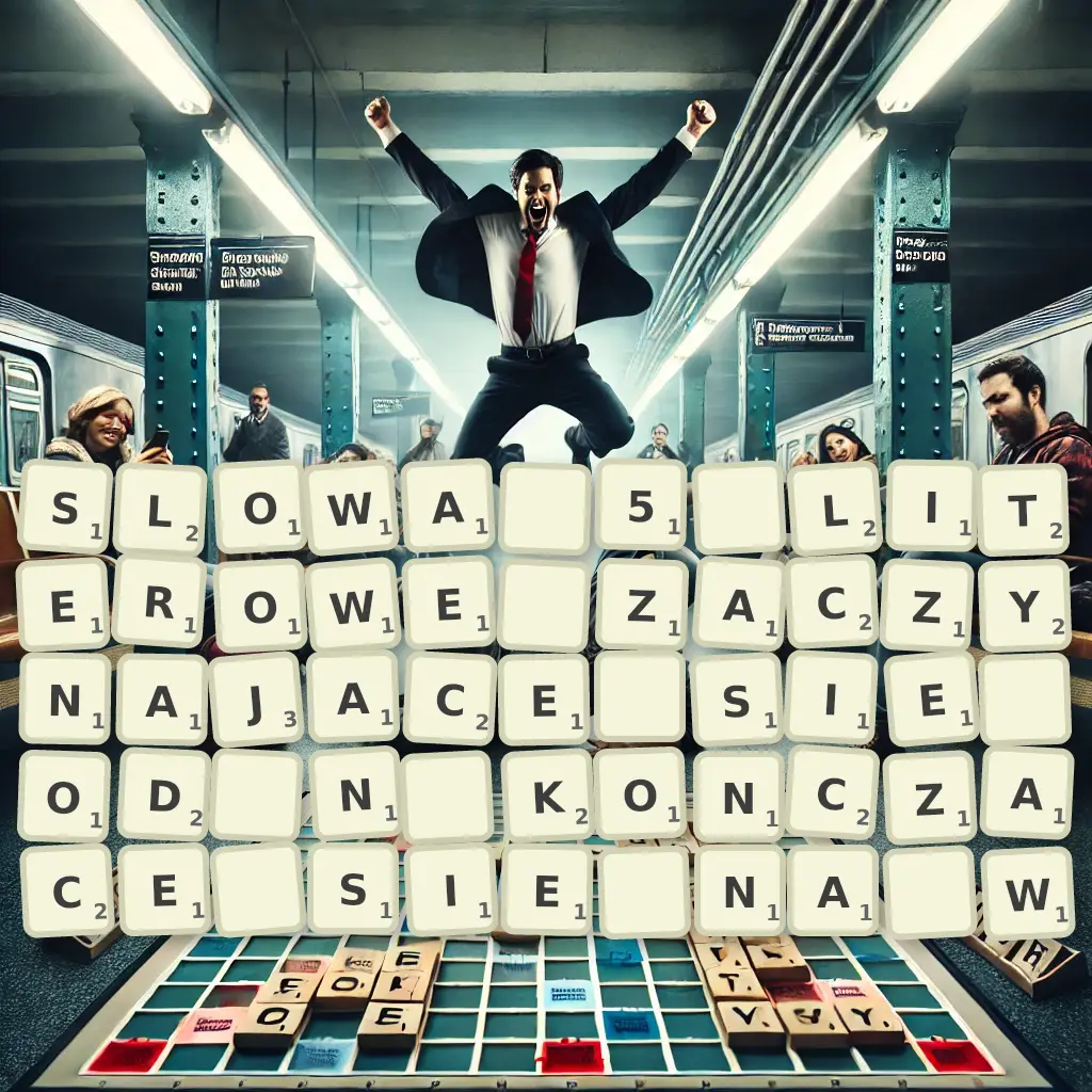 Słowa 5-literowe, zaczynające się od N, kończące się na W