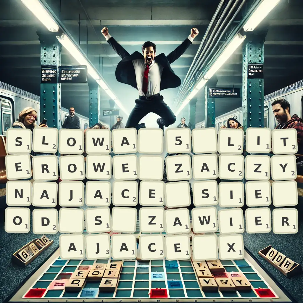 Słowa 5-literowe, zaczynające się od S, zawierające X