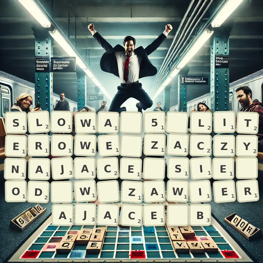 Słowa 5-literowe, zaczynające się od W, zawierające B