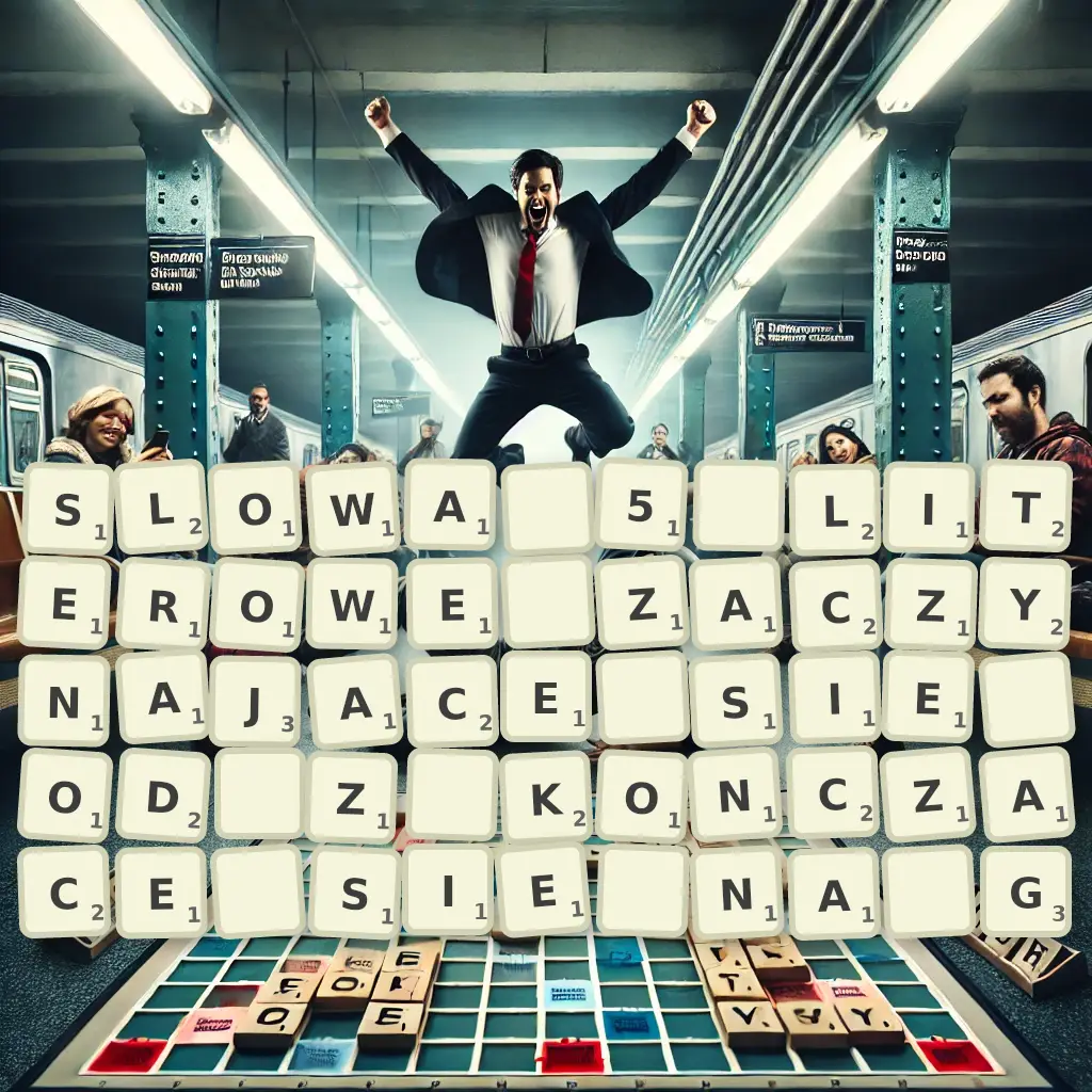 Słowa 5-literowe, zaczynające się od Z, kończące się na G