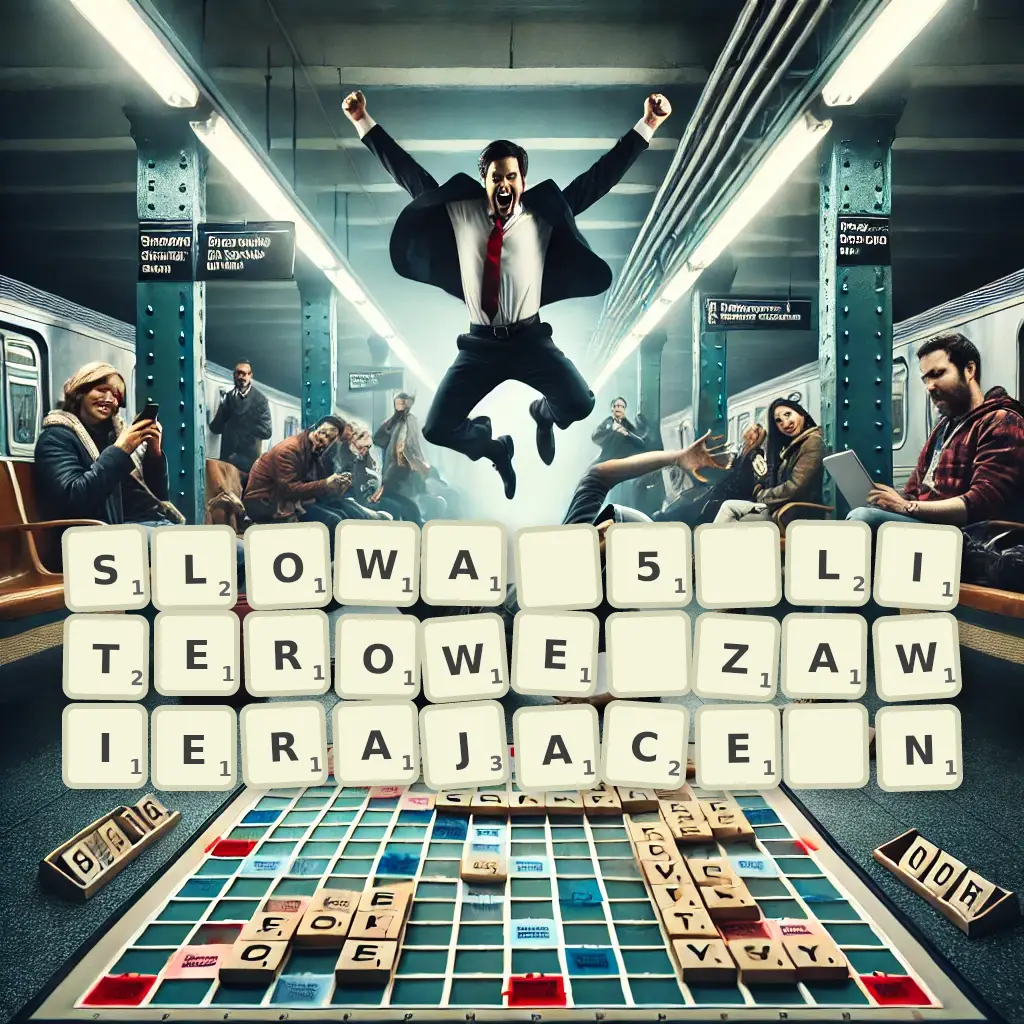 Słowa 5-literowe, zawierające N