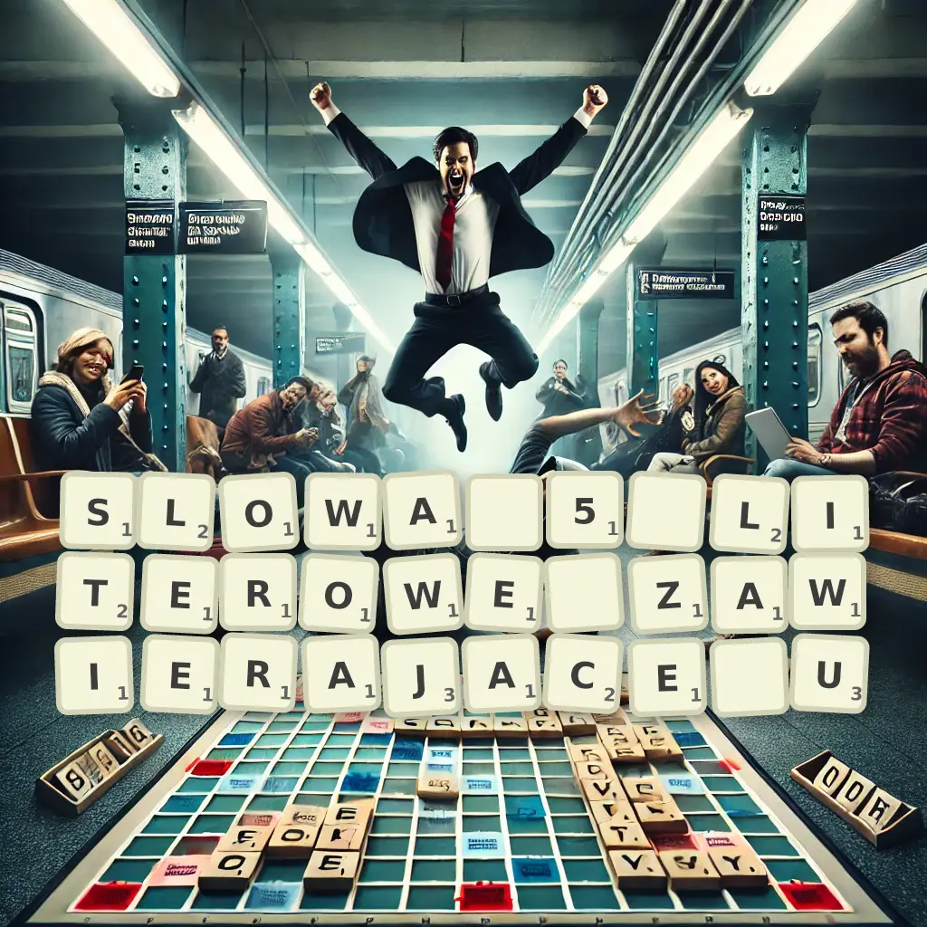 Słowa 5-literowe, zawierające U