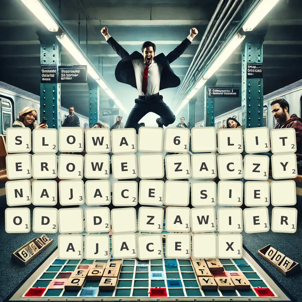 Słowa 6-literowe, zaczynające się od D, zawierające X