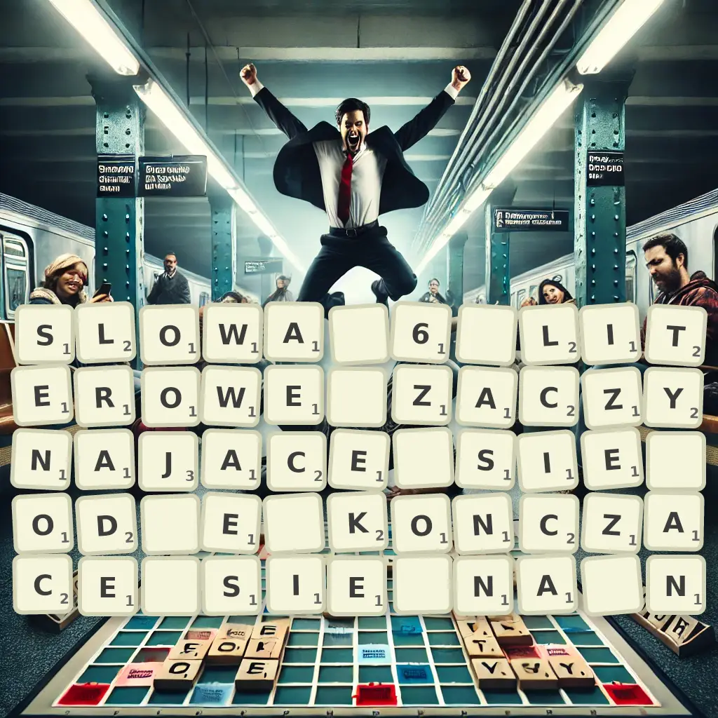 Słowa 6-literowe, zaczynające się od E, kończące się na N