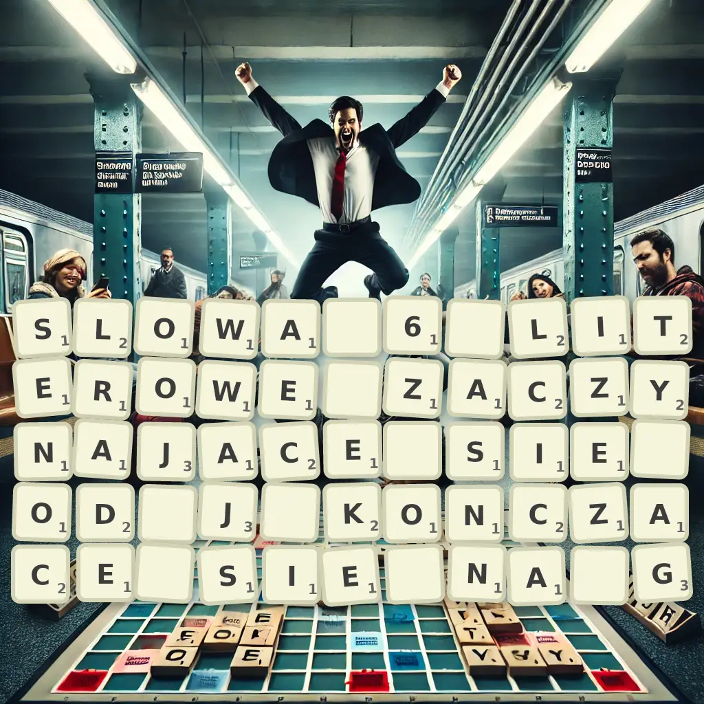 Słowa 6-literowe, zaczynające się od J, kończące się na G