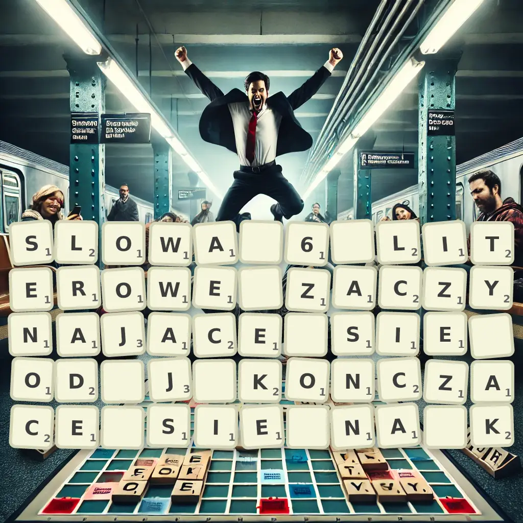 Słowa 6-literowe, zaczynające się od J, kończące się na K