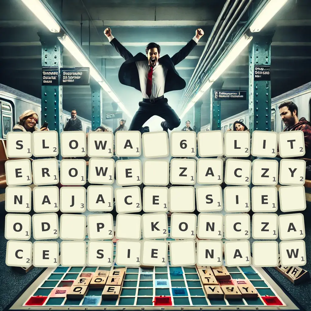 Słowa 6-literowe, zaczynające się od P, kończące się na W