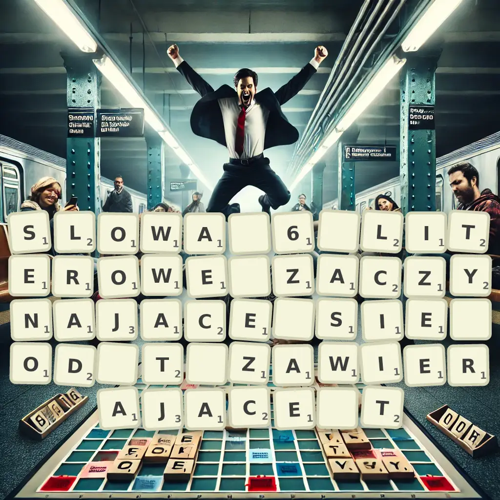 Słowa 6-literowe, zaczynające się od T, zawierające T